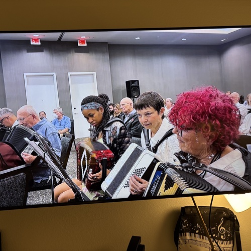 We Are on the Hotel's TV
